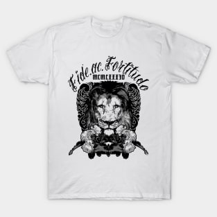 Warrior King - Lion - Street wear design T-Shirt